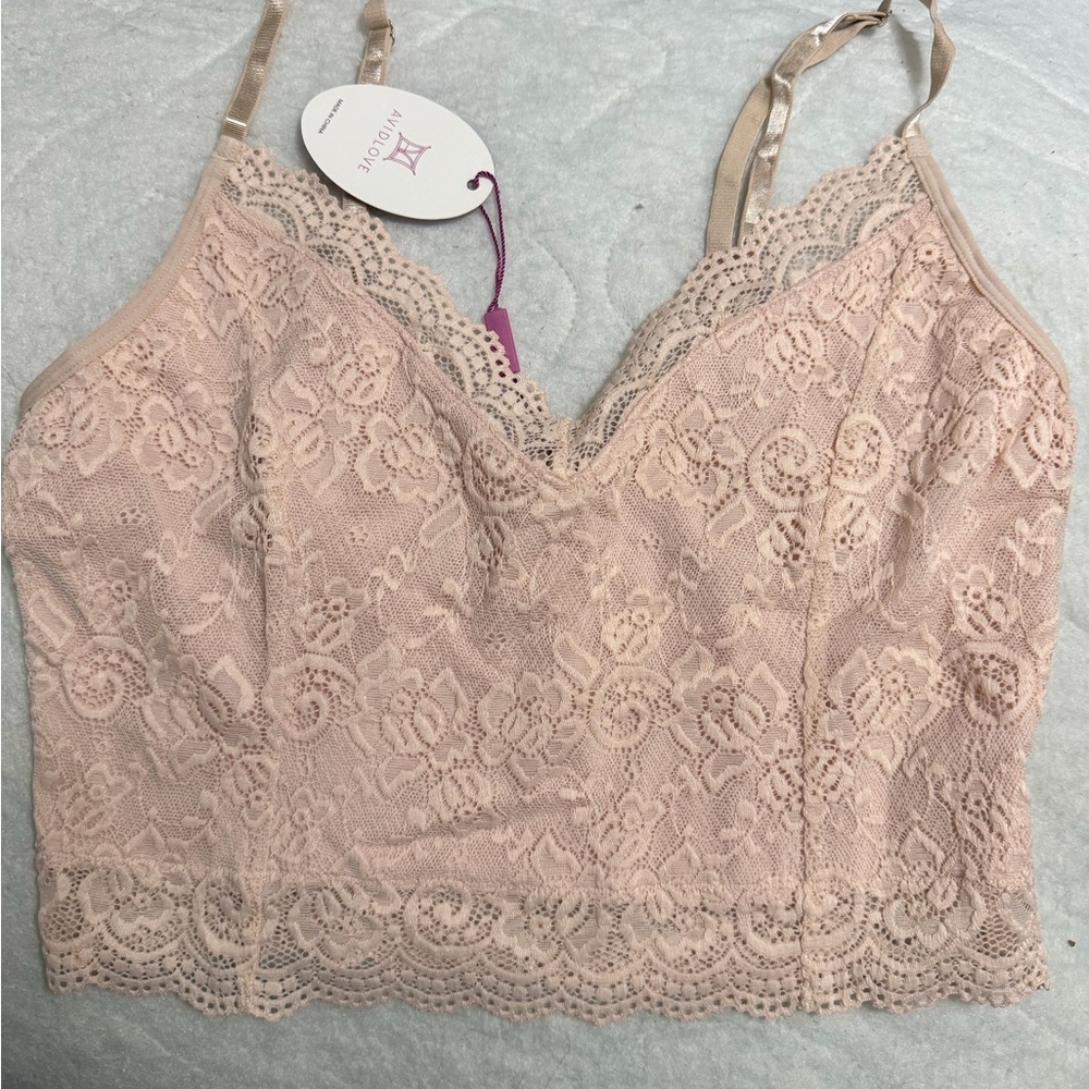 Avidlove Lace Bralette in Soft Pink